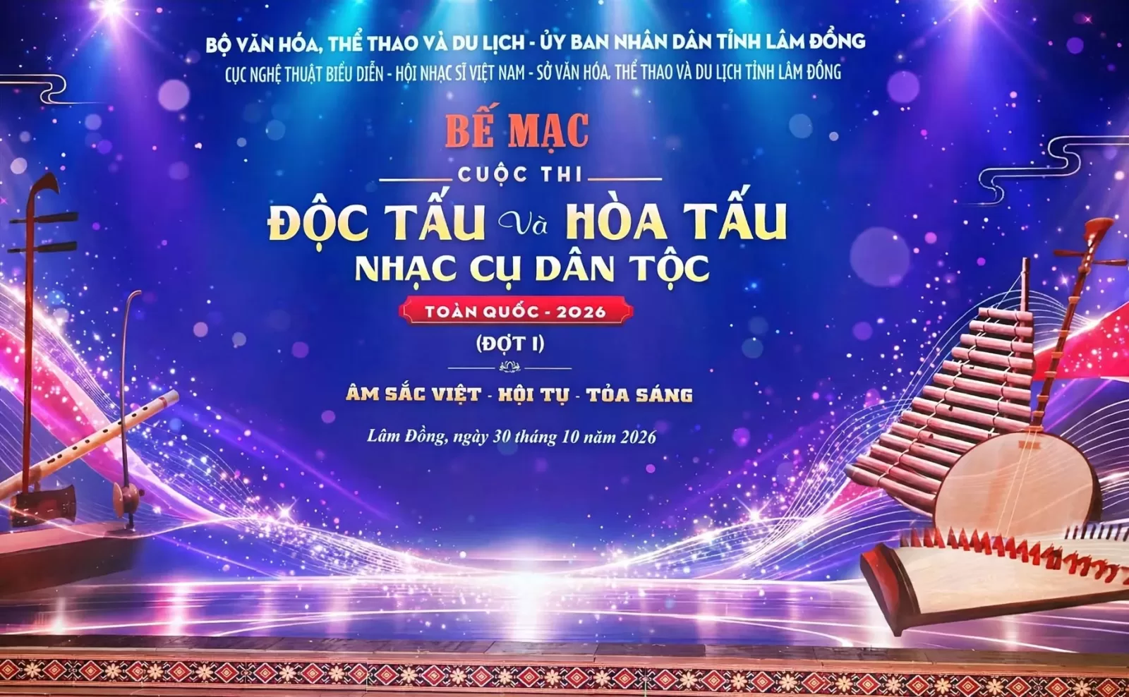 Lễ Bế Mạc, Tổng Kết, Trao Giải Cuộc Thi Độc Tấu Và Hòa Tấu Nhạc Cụ Dân Tộc Toàn Quốc 2026