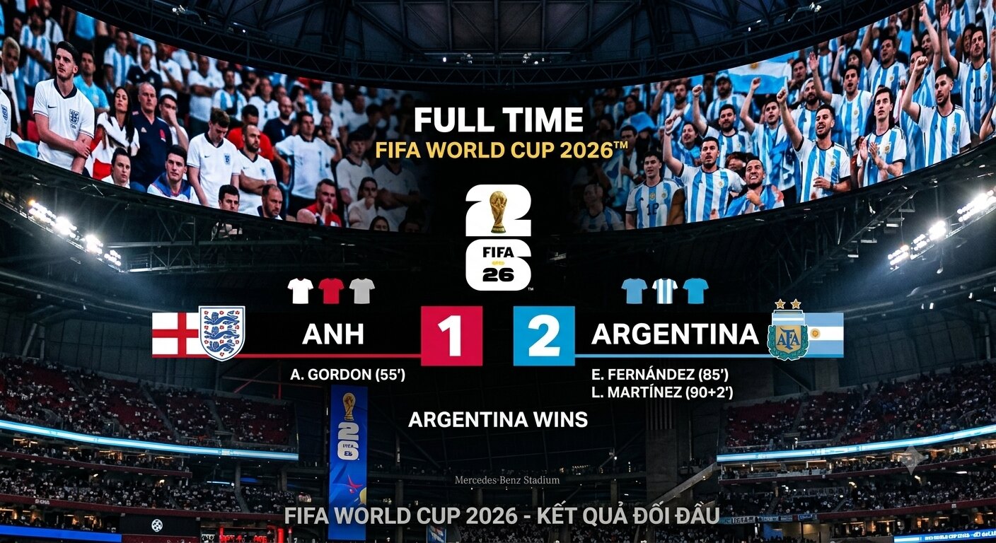 Kỳ 59: Anh 1-2 Argentina - Ngược Dòng Siêu Kịch Tính Phút Cuối