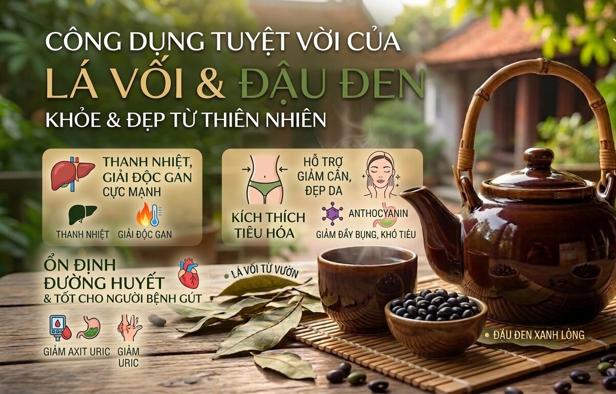 Nước lá vối kết hợp đậu đen xanh lòng - ảnh 2
