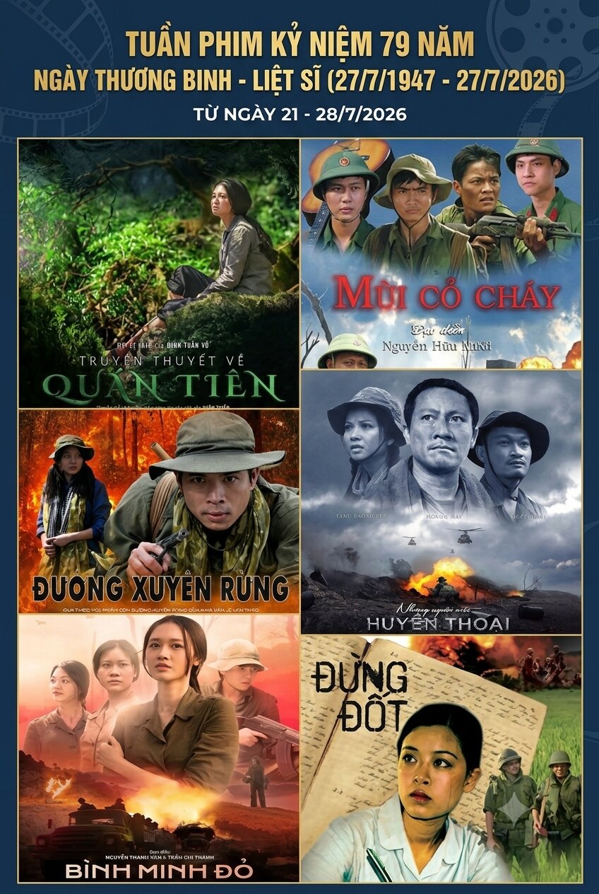 Tuần phim Kỷ niệm 79 năm Ngày Thương binh - Liệt sĩ
