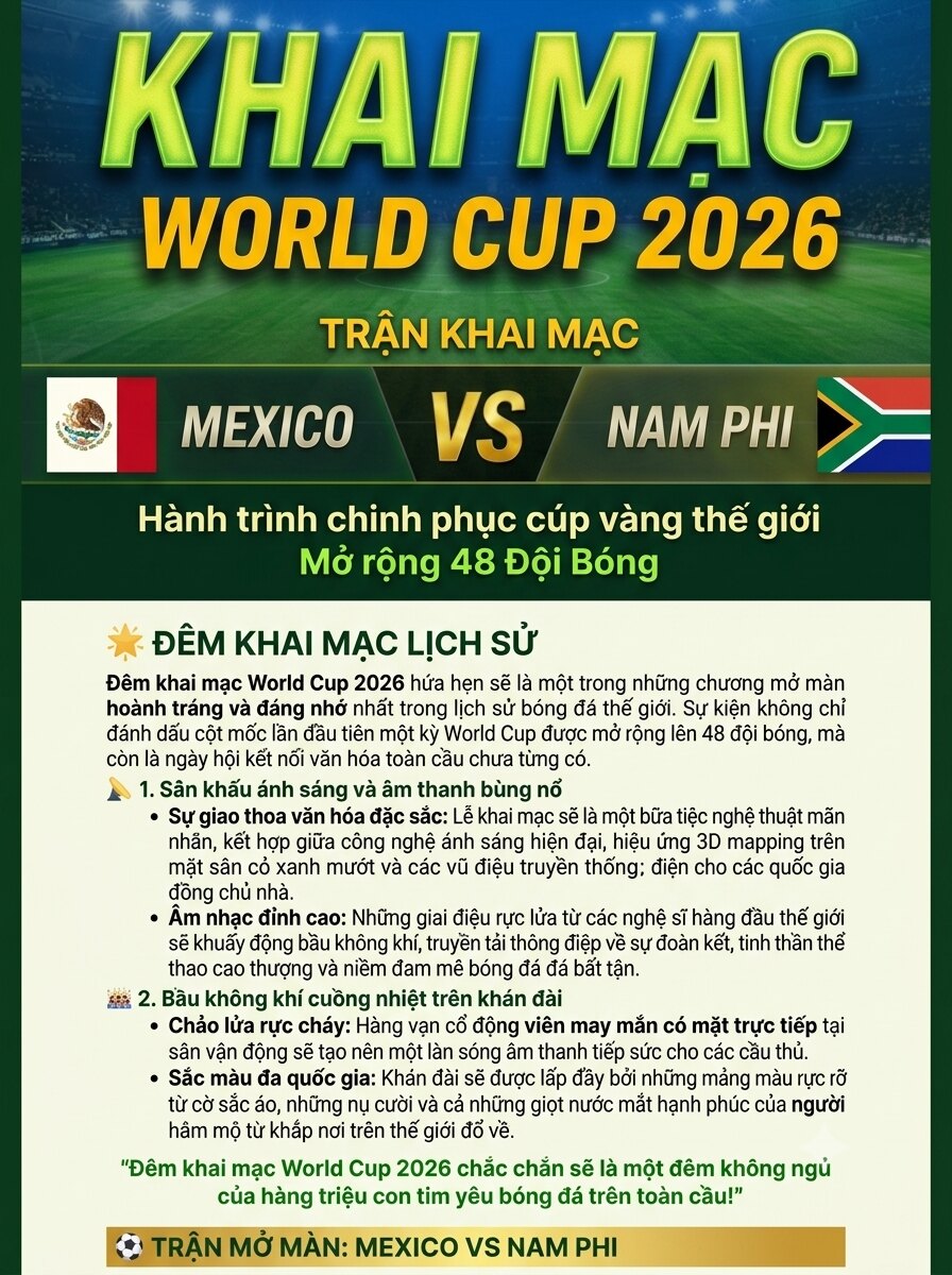 Kỳ 1: Khai Mạc World Cup 2026 - ảnh 3