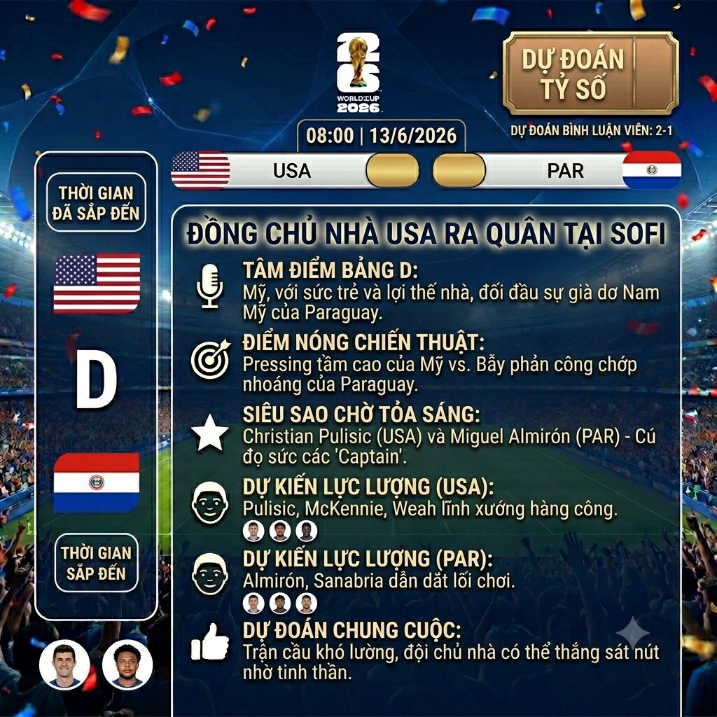 Kỳ 16: Đồng Chủ Nhà Mỹ Xuất Quân, Thử Thách Nam Mỹ Paraguay - ảnh 2