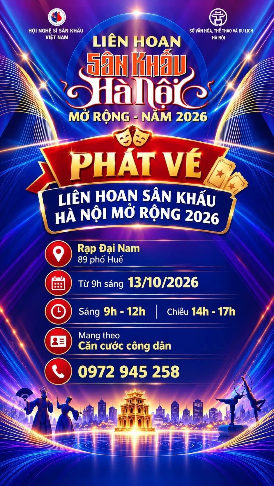 Lịch Biểu Diễn Và Thông Tin Phát Vé Liên Hoan Sân Khấu Hà Nội Mở Rộng 2026 - ảnh 3