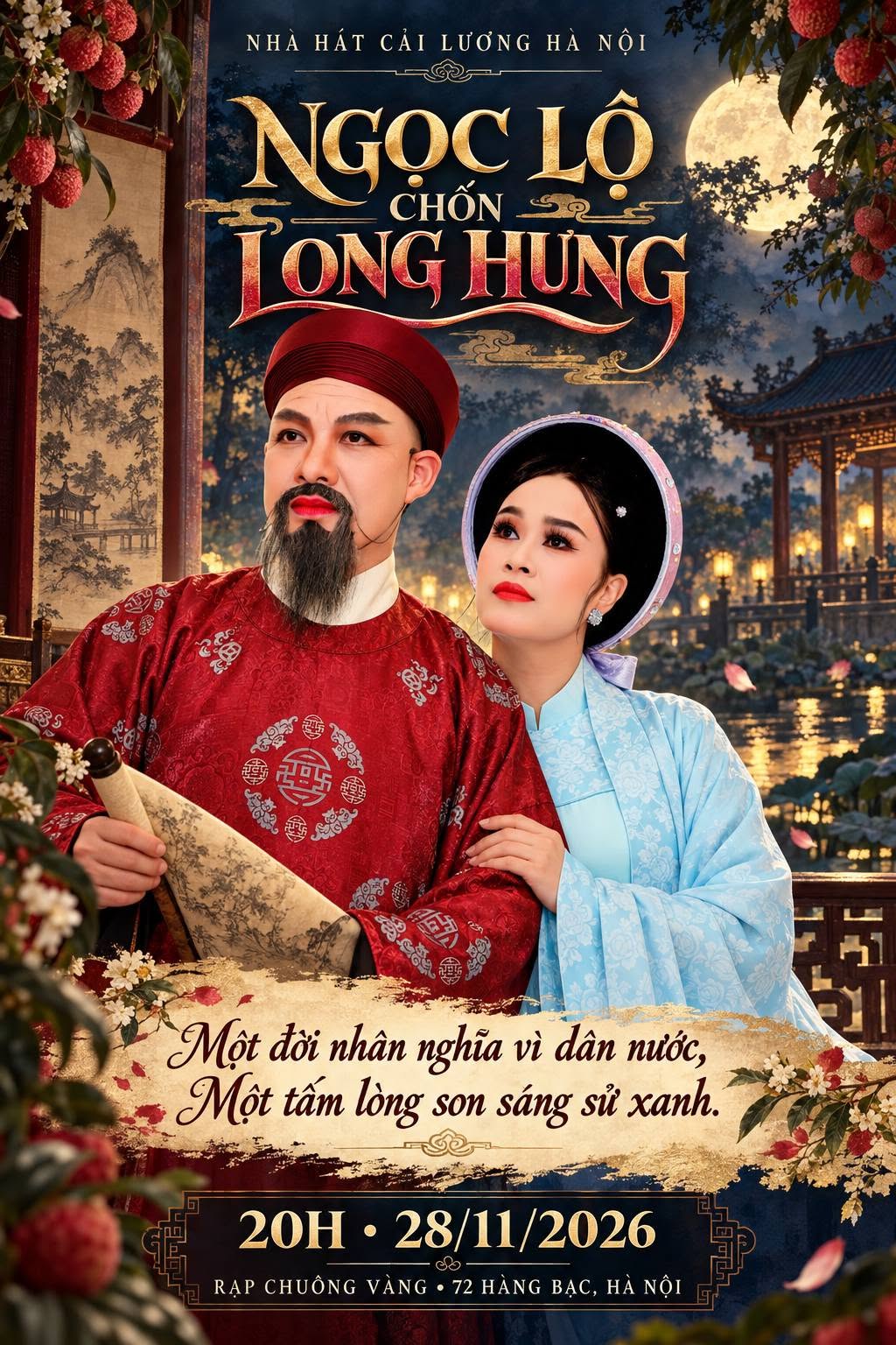 Nhà hát Cải lương Hà Nội tái hiện chuyện tình tri kỷ Nguyễn Trãi - Nguyễn Thị Lộ - ảnh 2