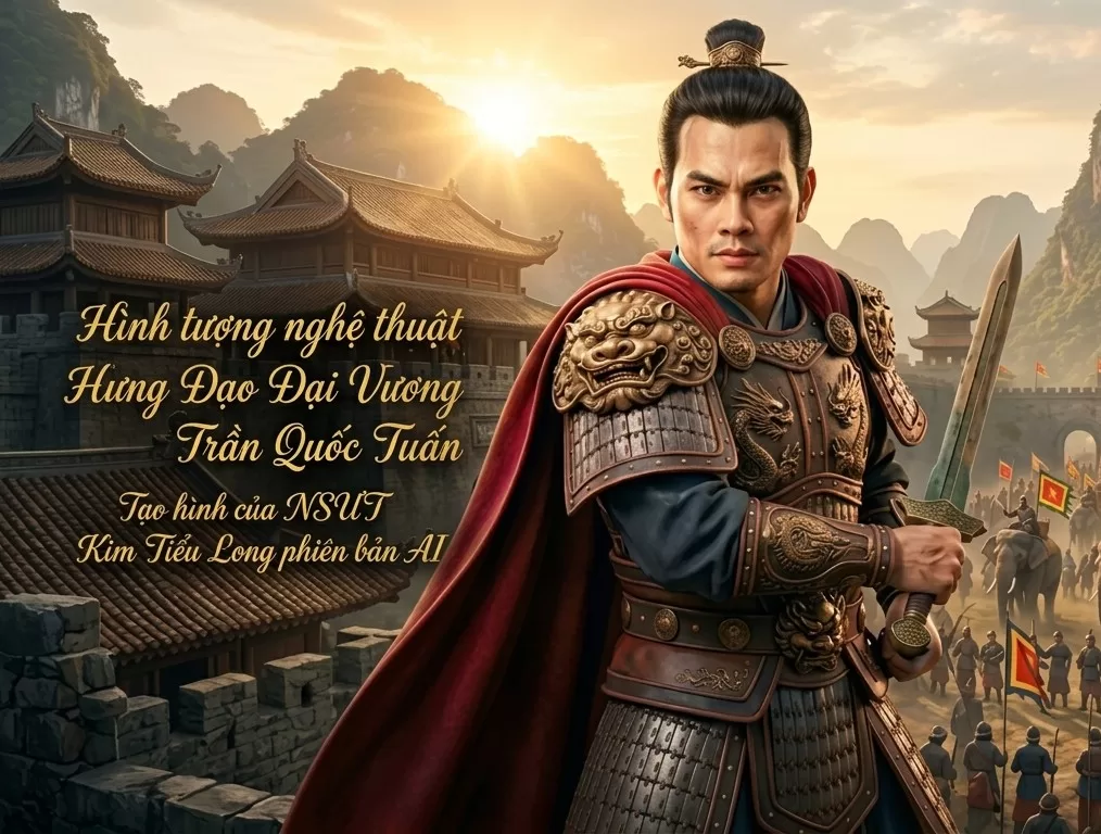 NSƯT Kim Tiểu Long hóa thân Đức Thánh Trần Hưng Đạo trong phim điện ảnh phiên bản AI dịp 726 năm ngày mất Đức Thánh Trần Hưng Đạo