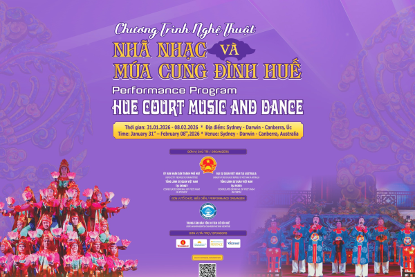 Tết Bính Ngọ Nhã Nhạc Cung Đình Huế mang Xuân đến Australia