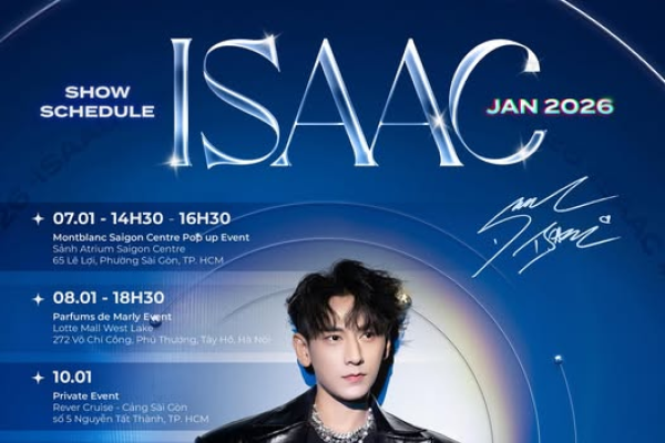 ISSAC & LỊCH DIỄN THÁNG 01 - 2026
