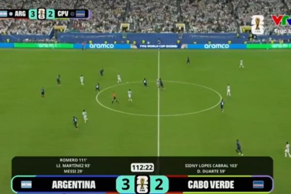 KỲ 56: ARGENTINA 3-2 CABO VERDE SAU 2 HIỆP PHỤ