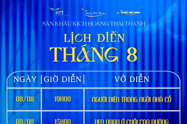 LỊCH DIỄN THÁNG 8 TẠI SK HOÀNG THÁI THANH