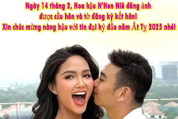 Chúc mừng Hoa hậu H'Hen Niê đăng ký kết hôn