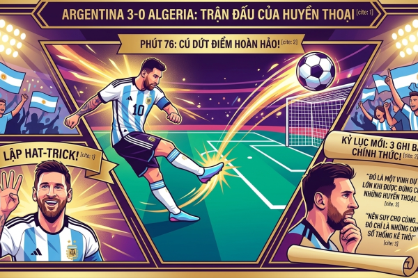 KỲ 34: Trận Argentina và Algeria -  Lionel Messi và hat-trickv mới