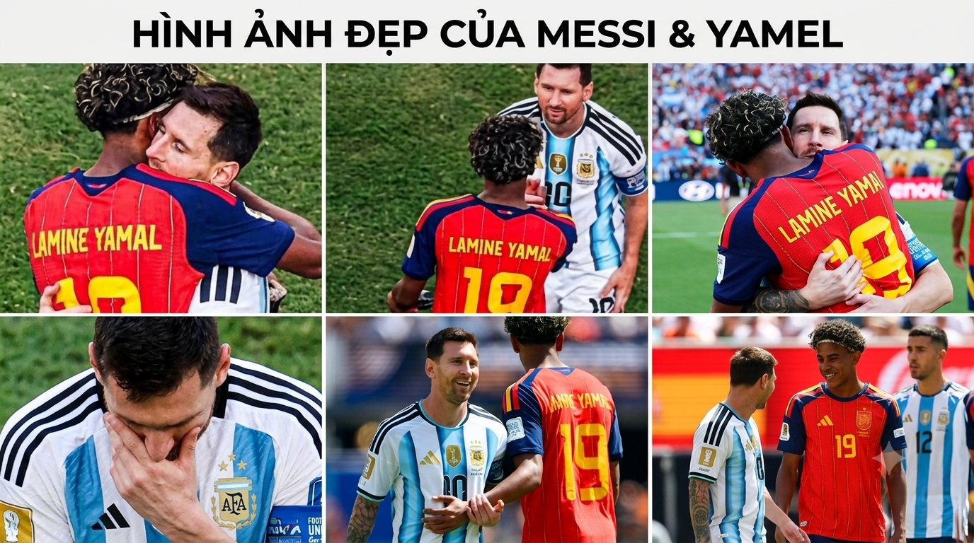 NHỮNG HÌNH ẢNH ĐẸP CỦA MESSI & YAMEL