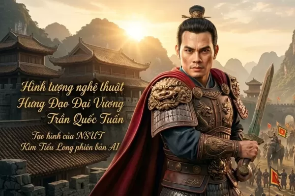 NSƯT Kim Tiểu Long hóa thân Đức Thánh Trần Hưng Đạo trong phim điện ảnh phiên bản AI