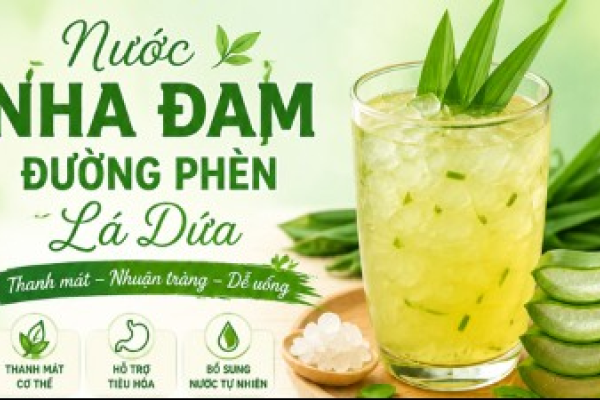NƯỚC NHA ĐAM ĐƯỜNG PHÈN LÁ DỨA