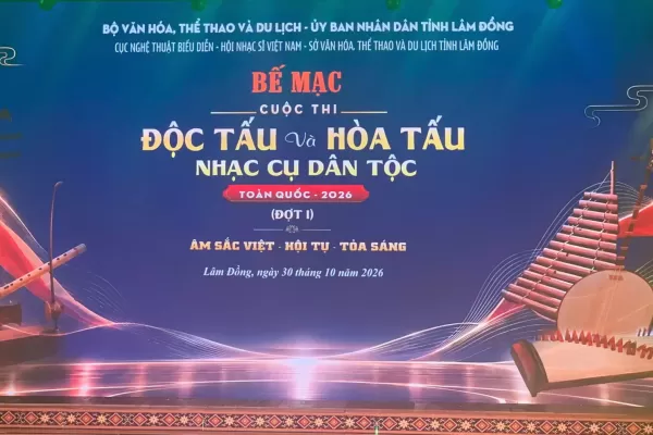 BẾ MẠC CUỘC THI ĐỘC TẤU VÀ HÒA TẤU NHẠC CỤ DÂN TỘC TOÀN QUỐC 2026