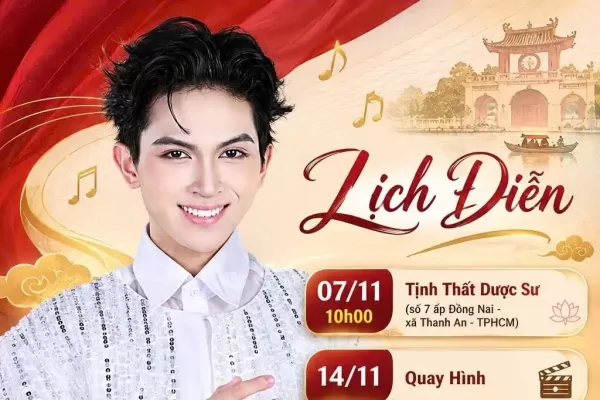 Lịch diễn của cs Quách Phú Thành tháng 11